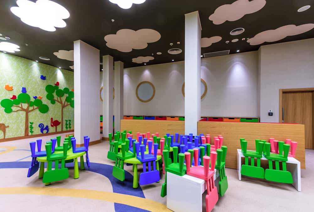 cloudy false ceiling wallpaper