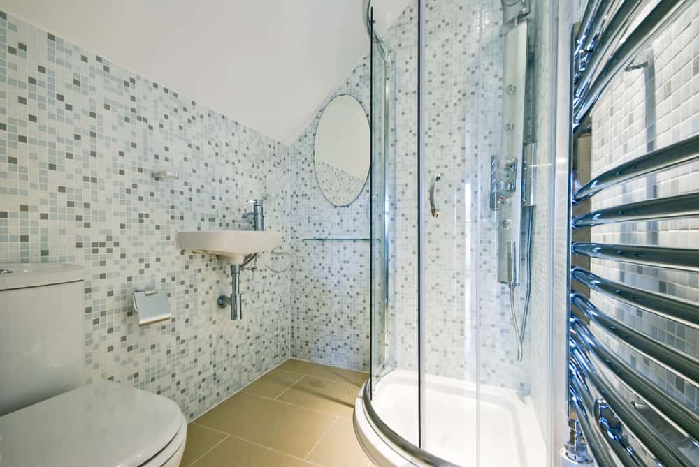 Cubicle Tinted Glass Door Design