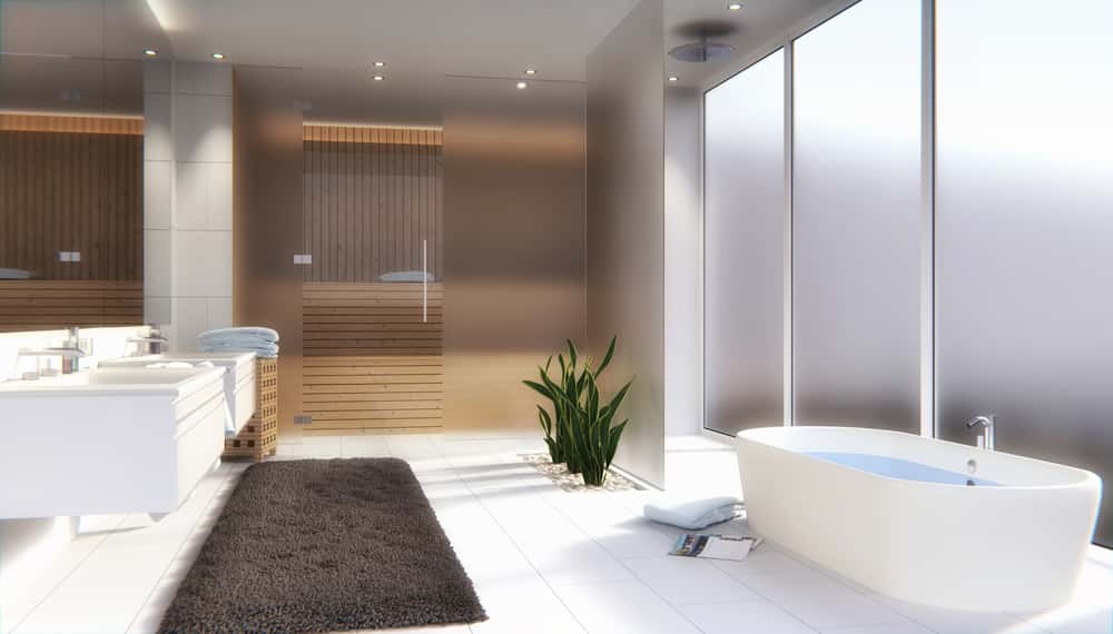 frosted glass for bathroom