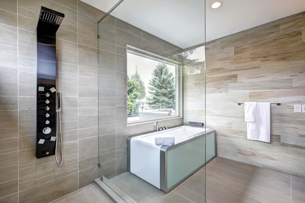 Glass Door Design Bathroom