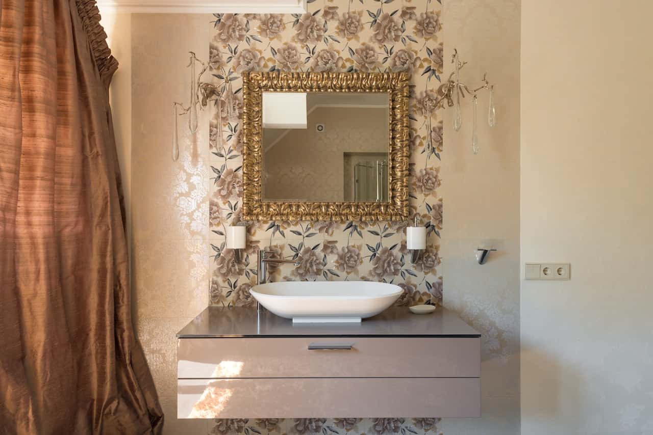 glass touch washroom countertops