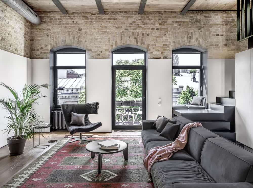 grey brick wall design