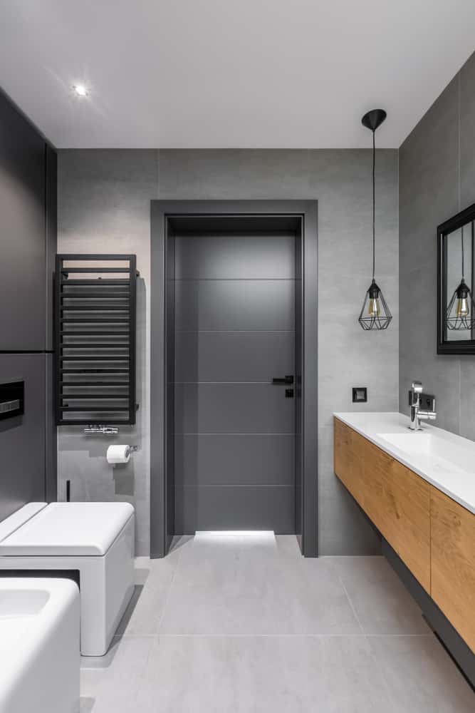 grey solid pvc design