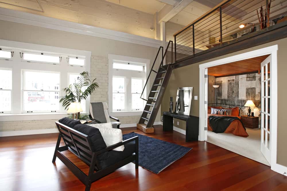 iron ladder for small apartments