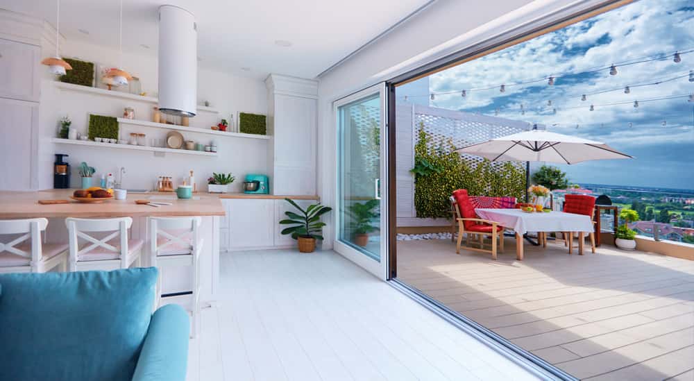 light colours penthouse design