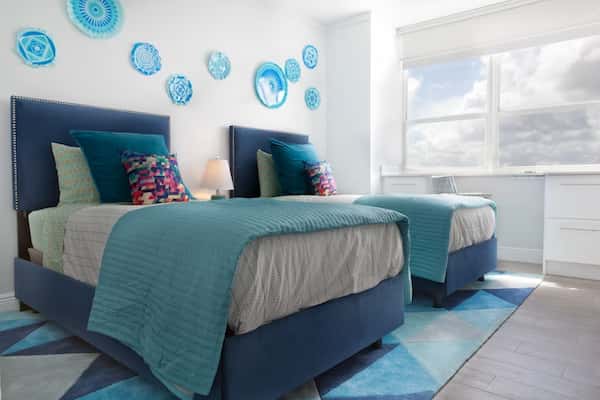 light wooden bedroom floor