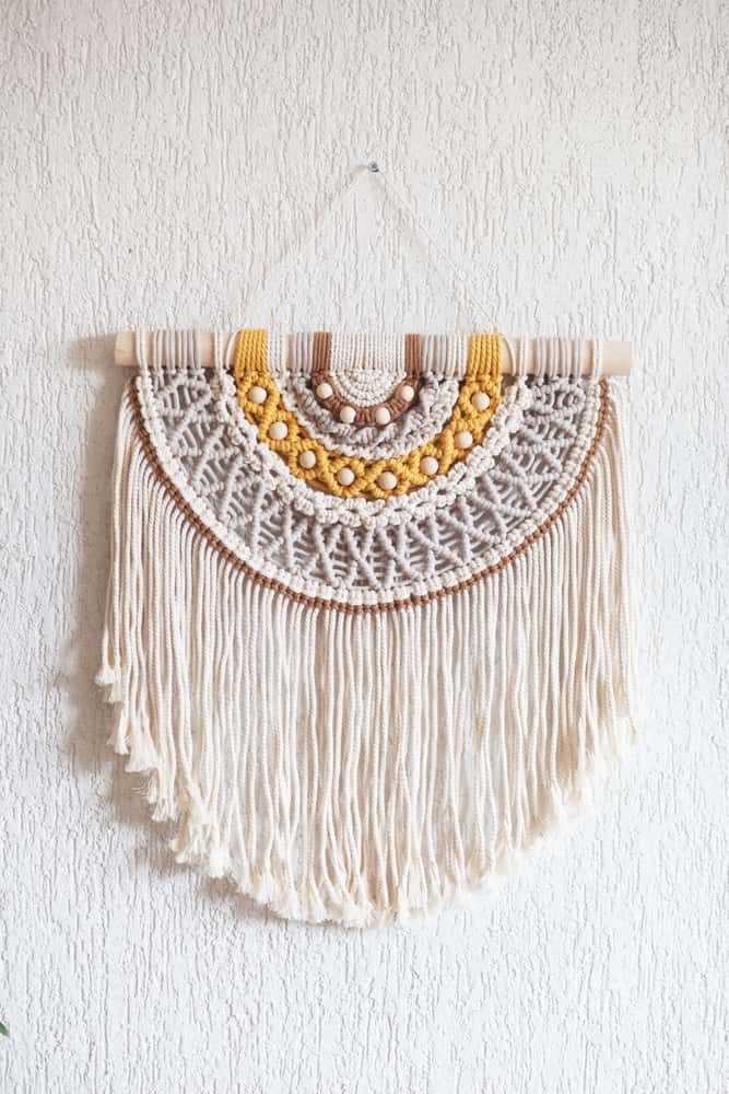 macrame hanging design