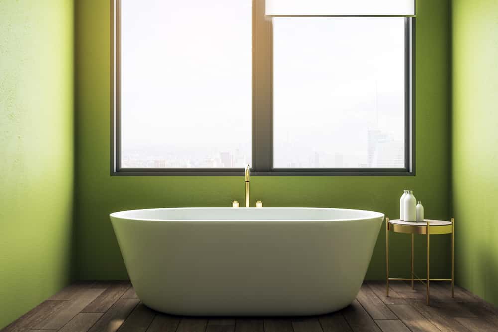 modern bathroom tiling