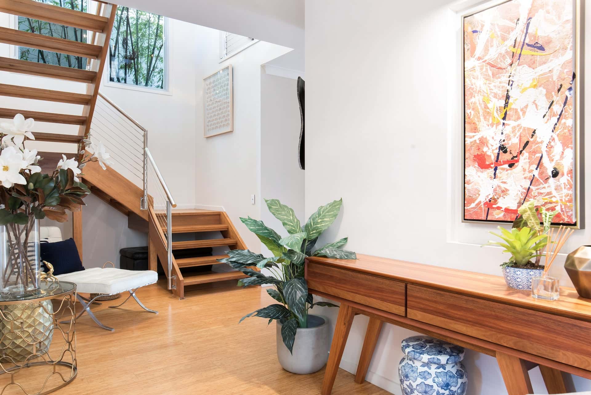 open light-filled staircase design