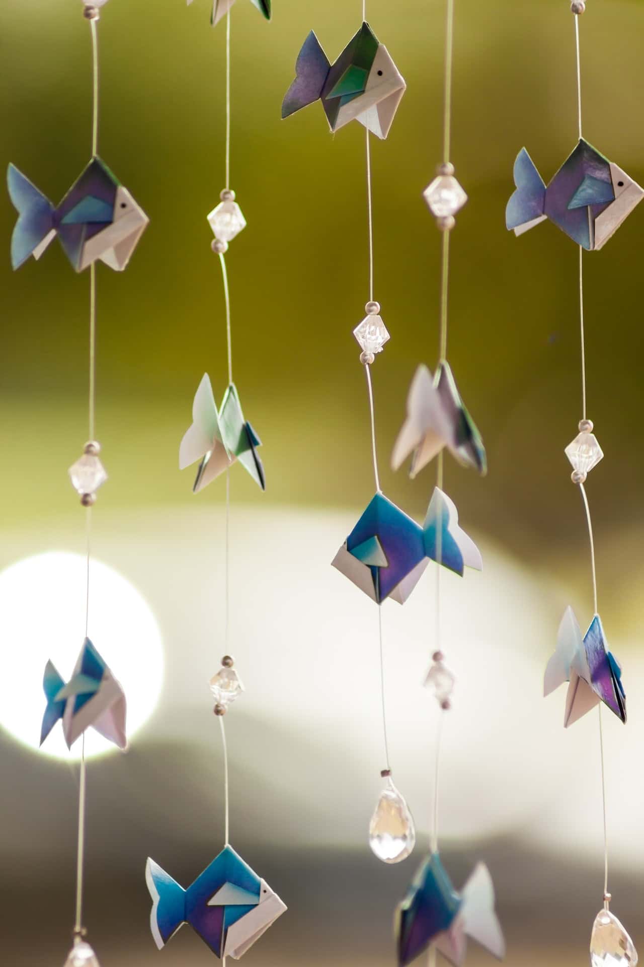 Origami Wall Hanging Decor Idea