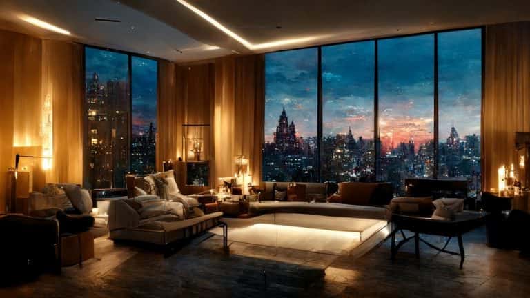 View of 10 Elegant Penthouse Designs That Offer Luxury and Comfort