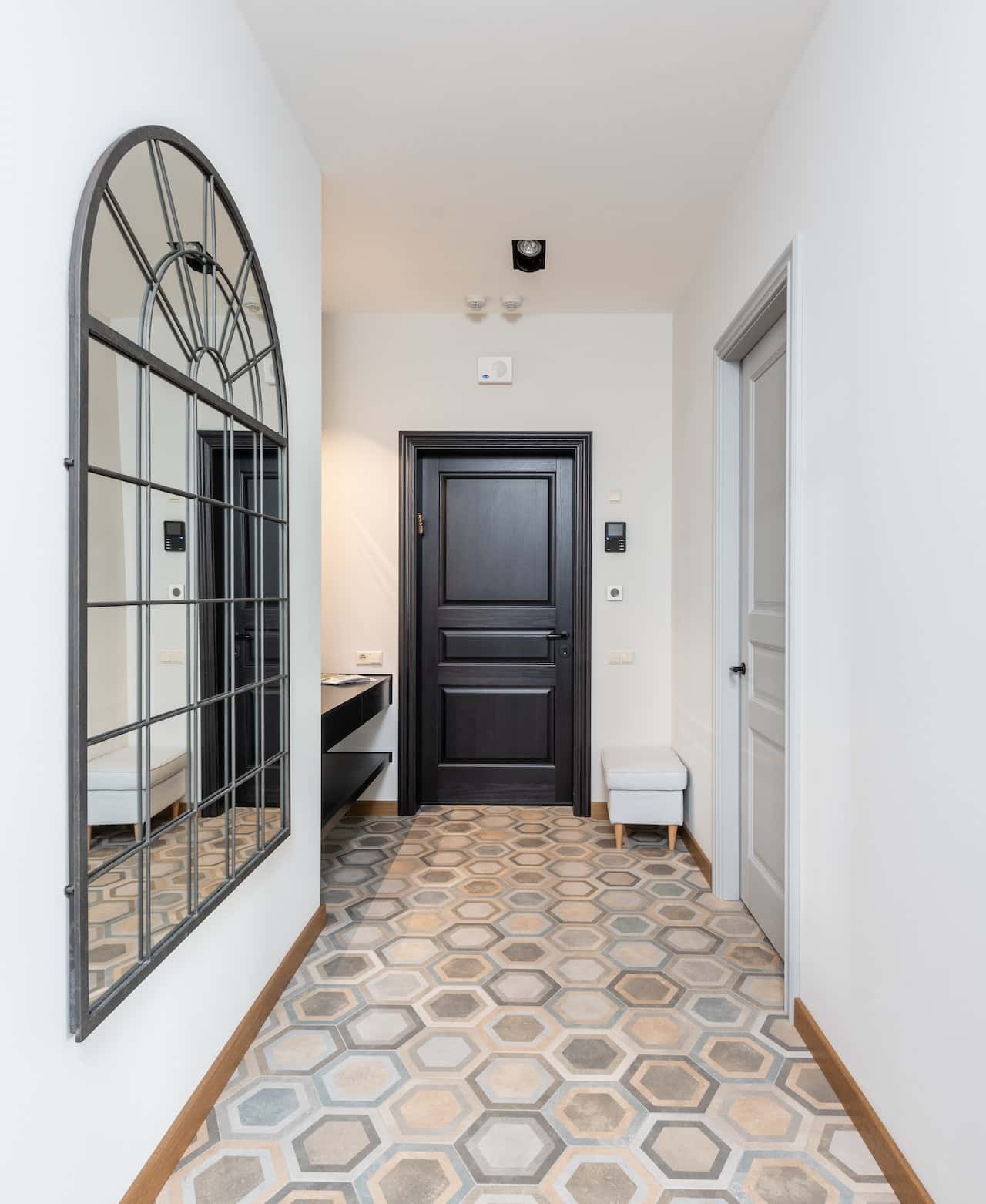 Stylish flush door designs in dark wood for modern home interiors with elegance