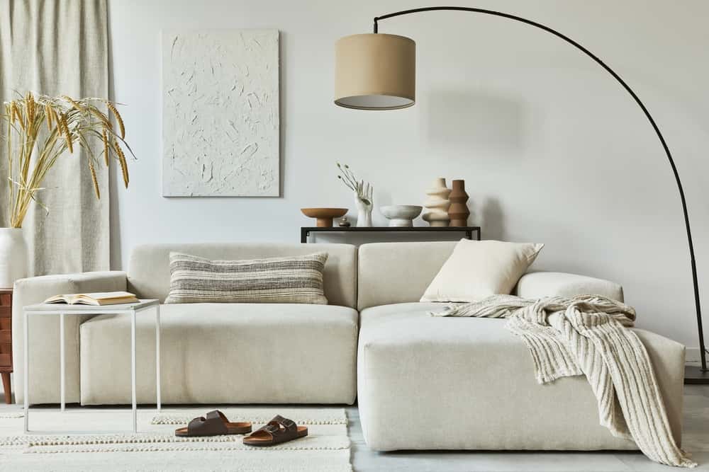 scandinavian-style bedroom photo wall ideas