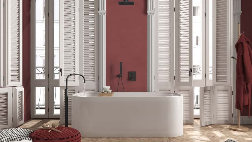 shutters bathroom window design