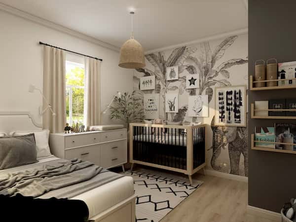 small bedroom wooden flooring