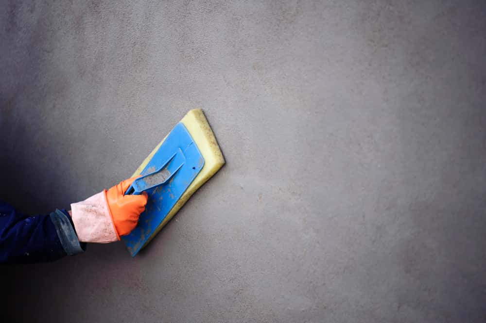 smooth plaster finish