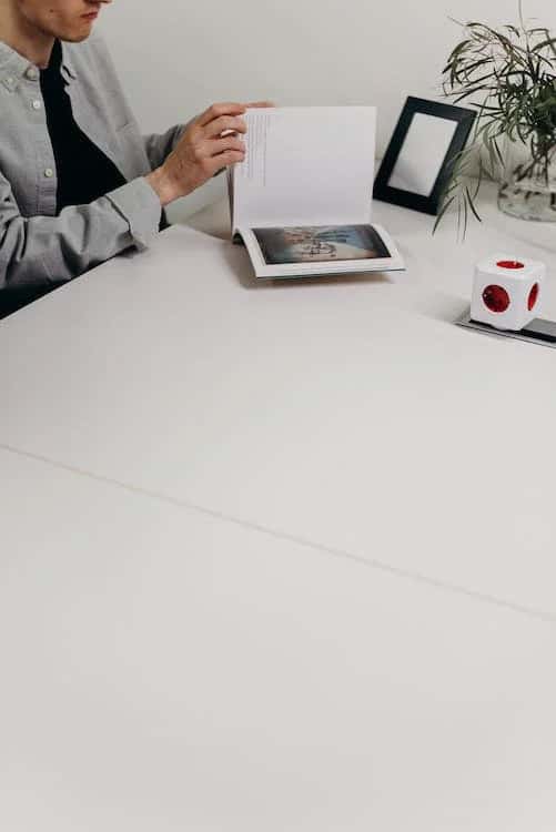 spacious desk for home office