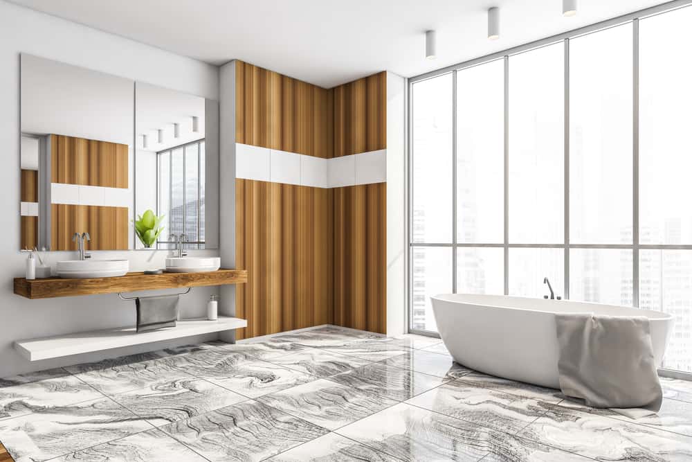 statement bathroom tiles