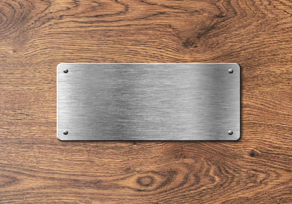 steel name plate