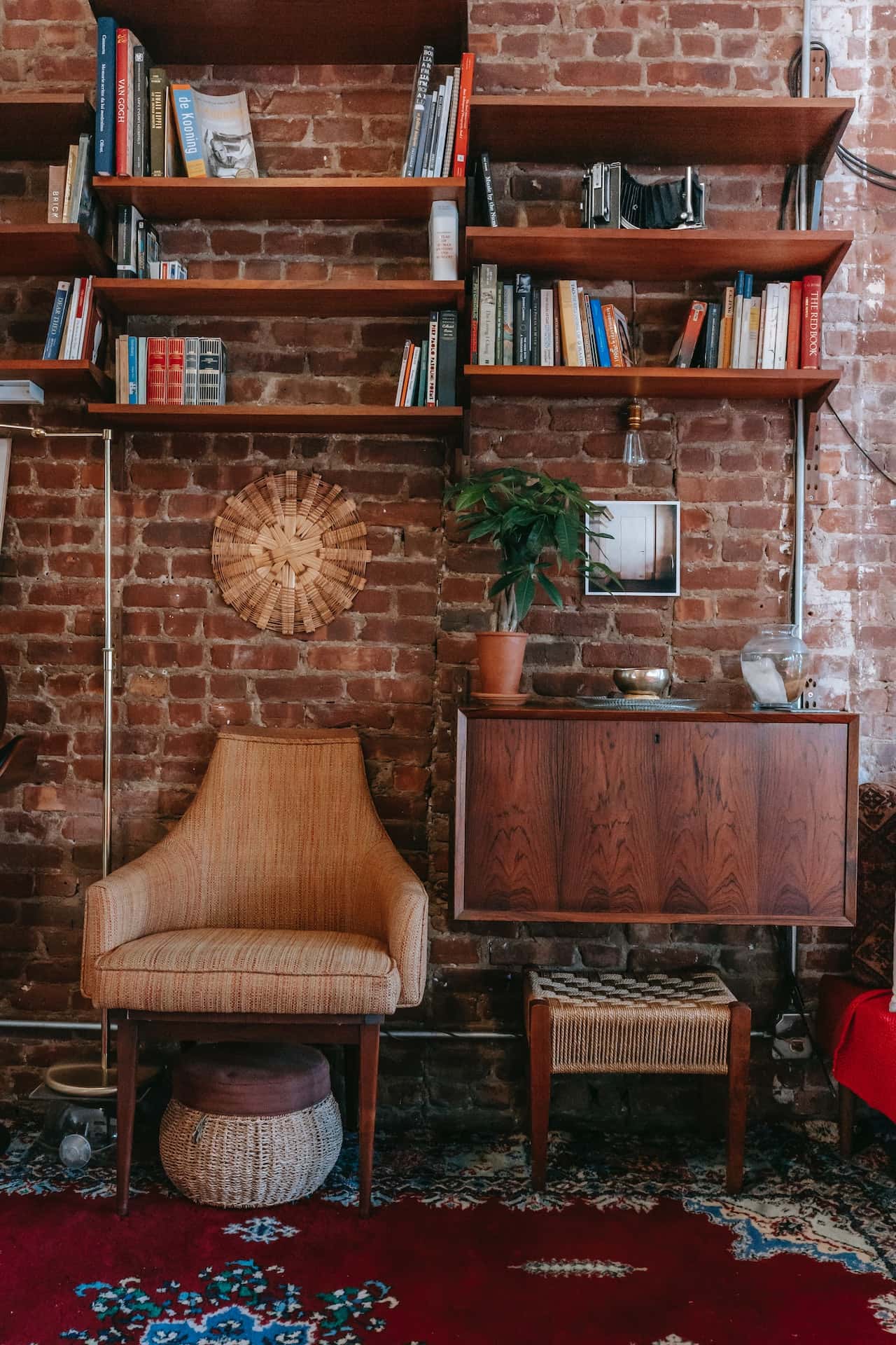 stylish brick wall
