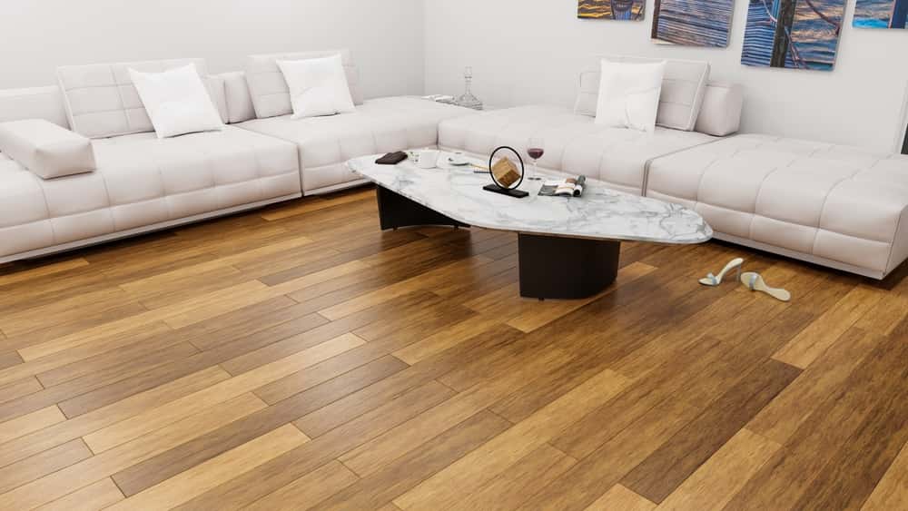 Teakwood Finish PVC Floor Carpet