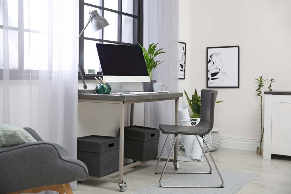 temporary home office design