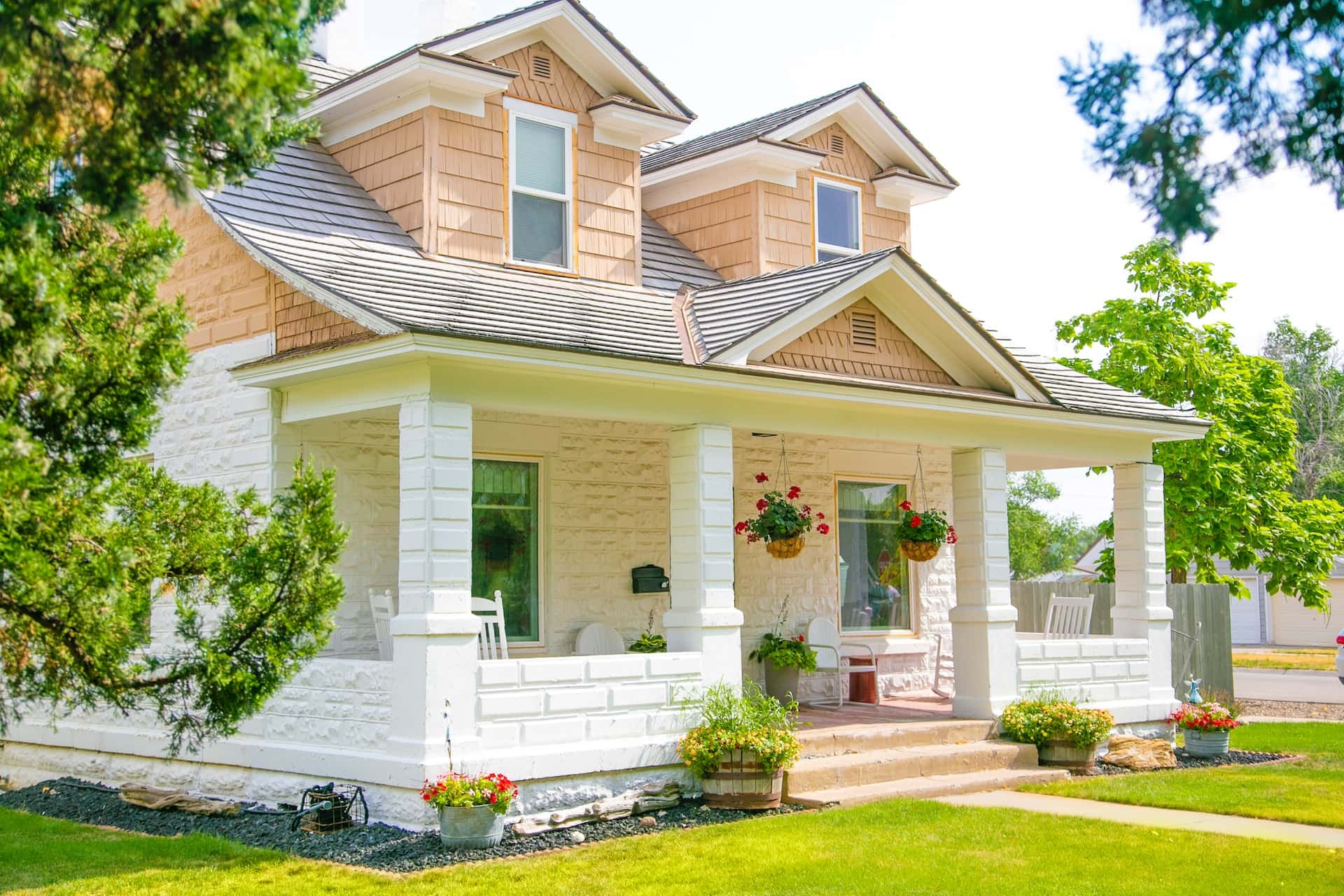 two-floor normal house elevation design