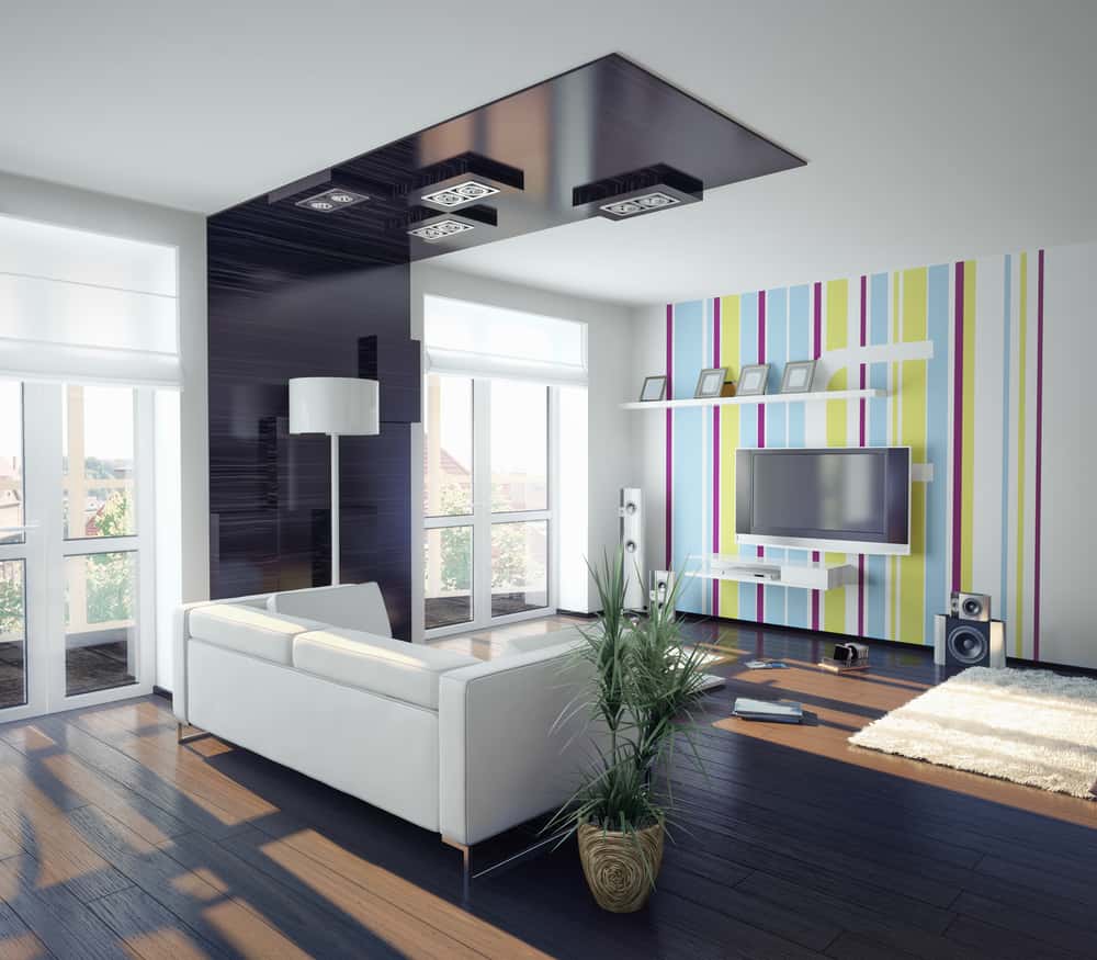 vertical stripes wall paint