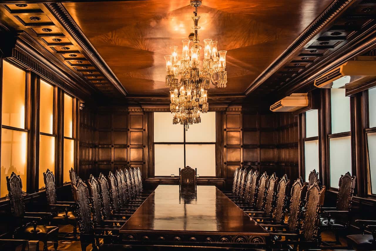 vintage false ceiling for dining room design.