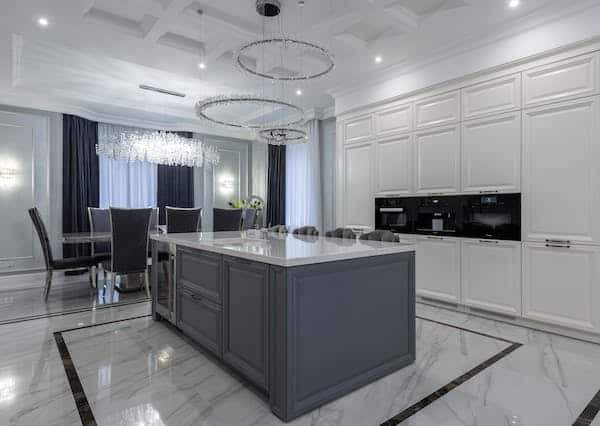 wide double-line marble border design