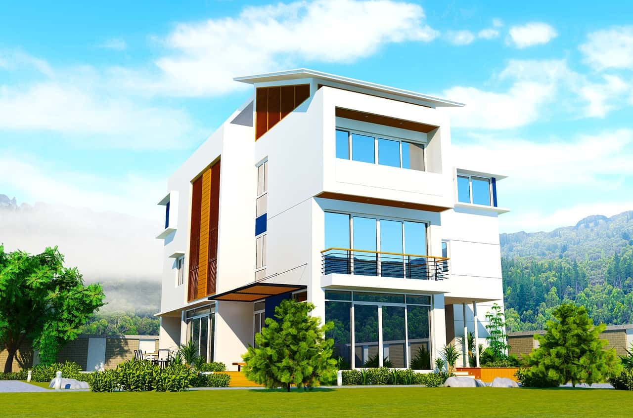 3-floors front elevation