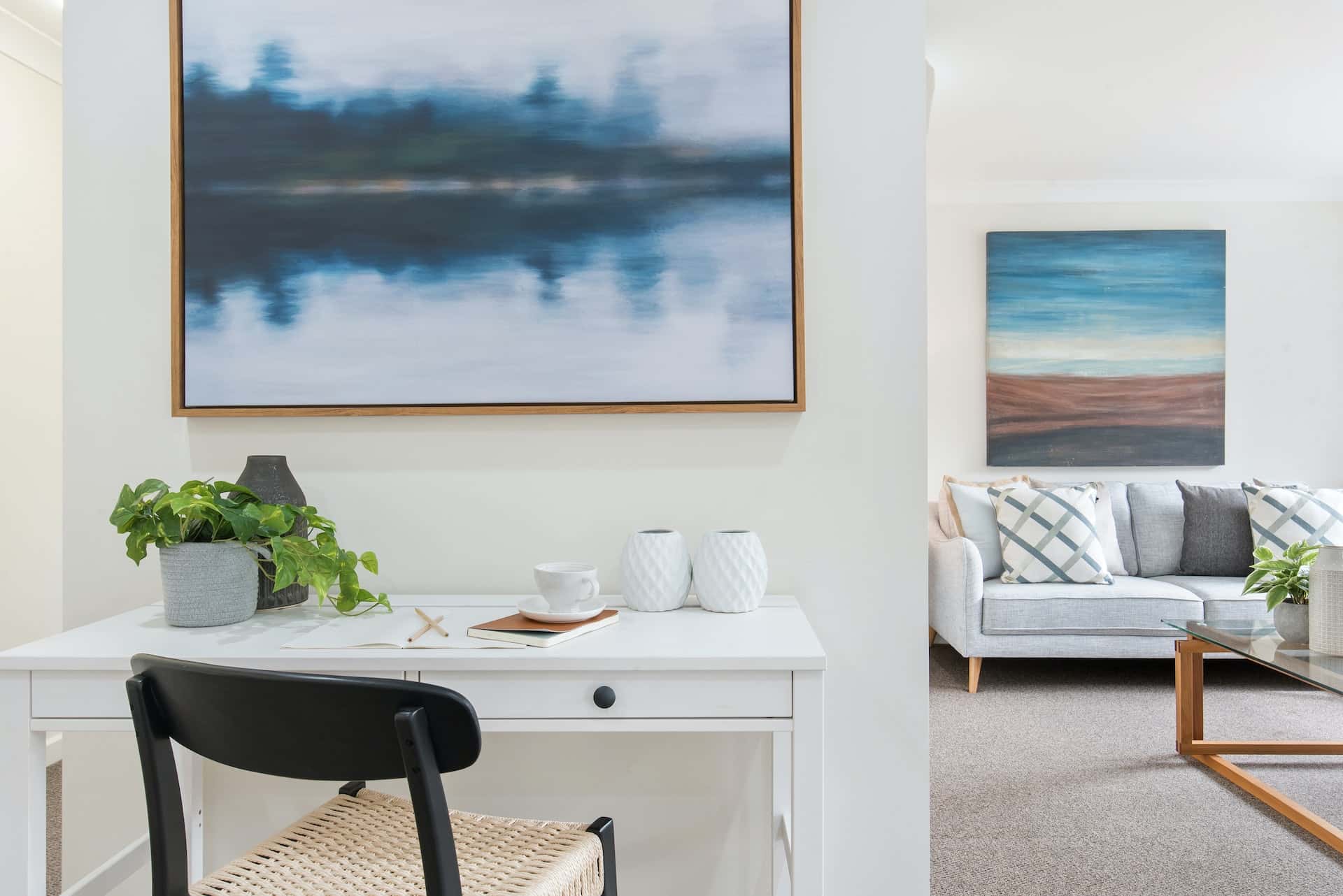 aqua themed vastu painting