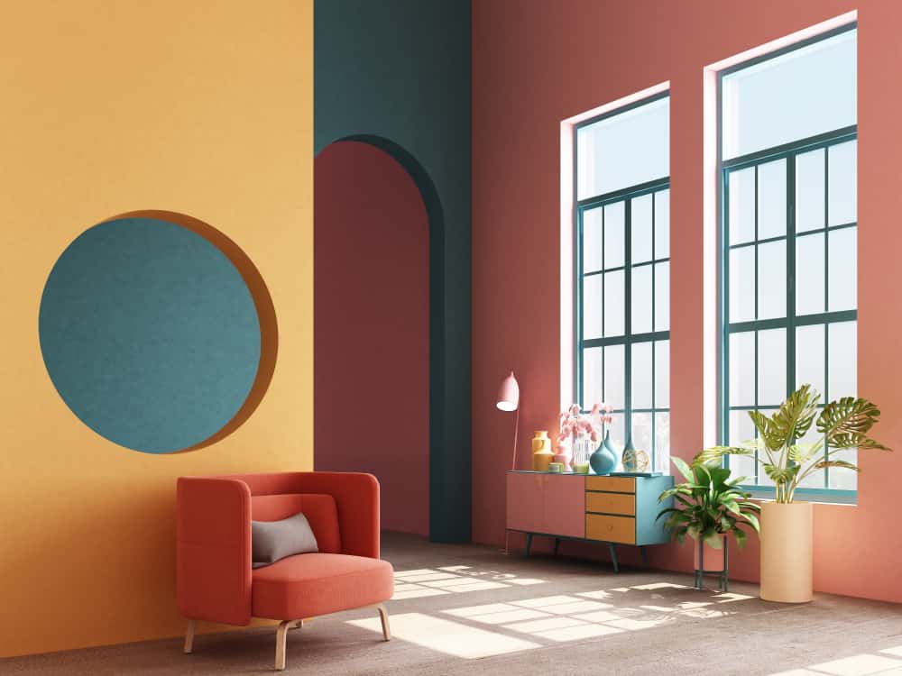 arch design connecting kitchen and living room