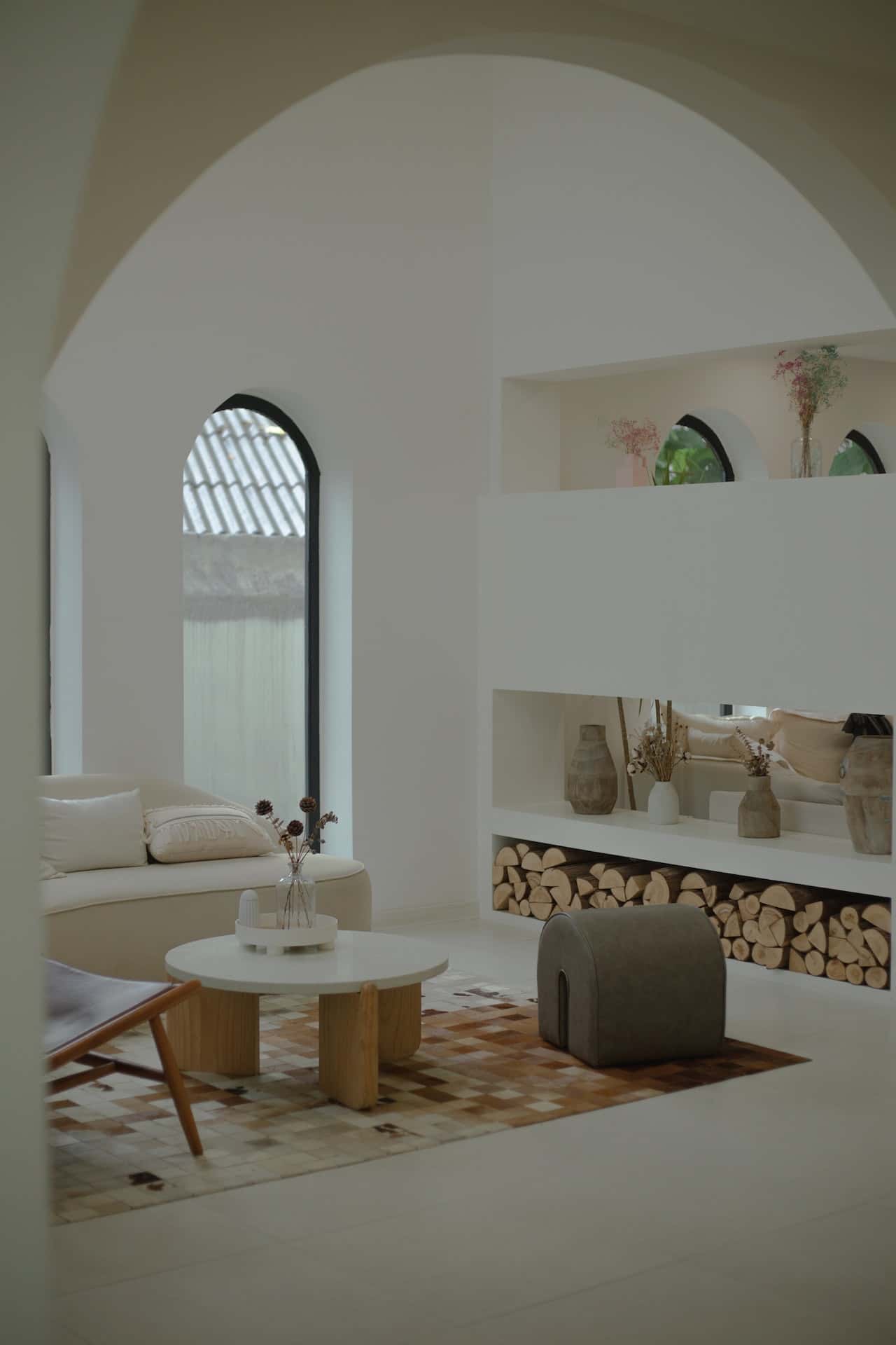 arch hallways in modern homes