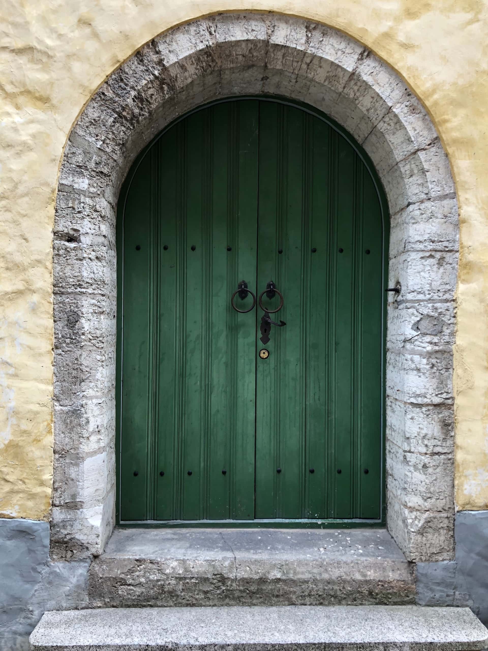 arched corrugated grill gate double door