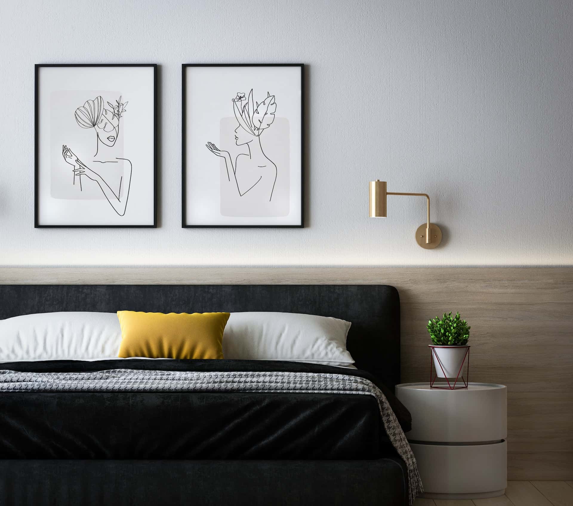 bedroom wall design
