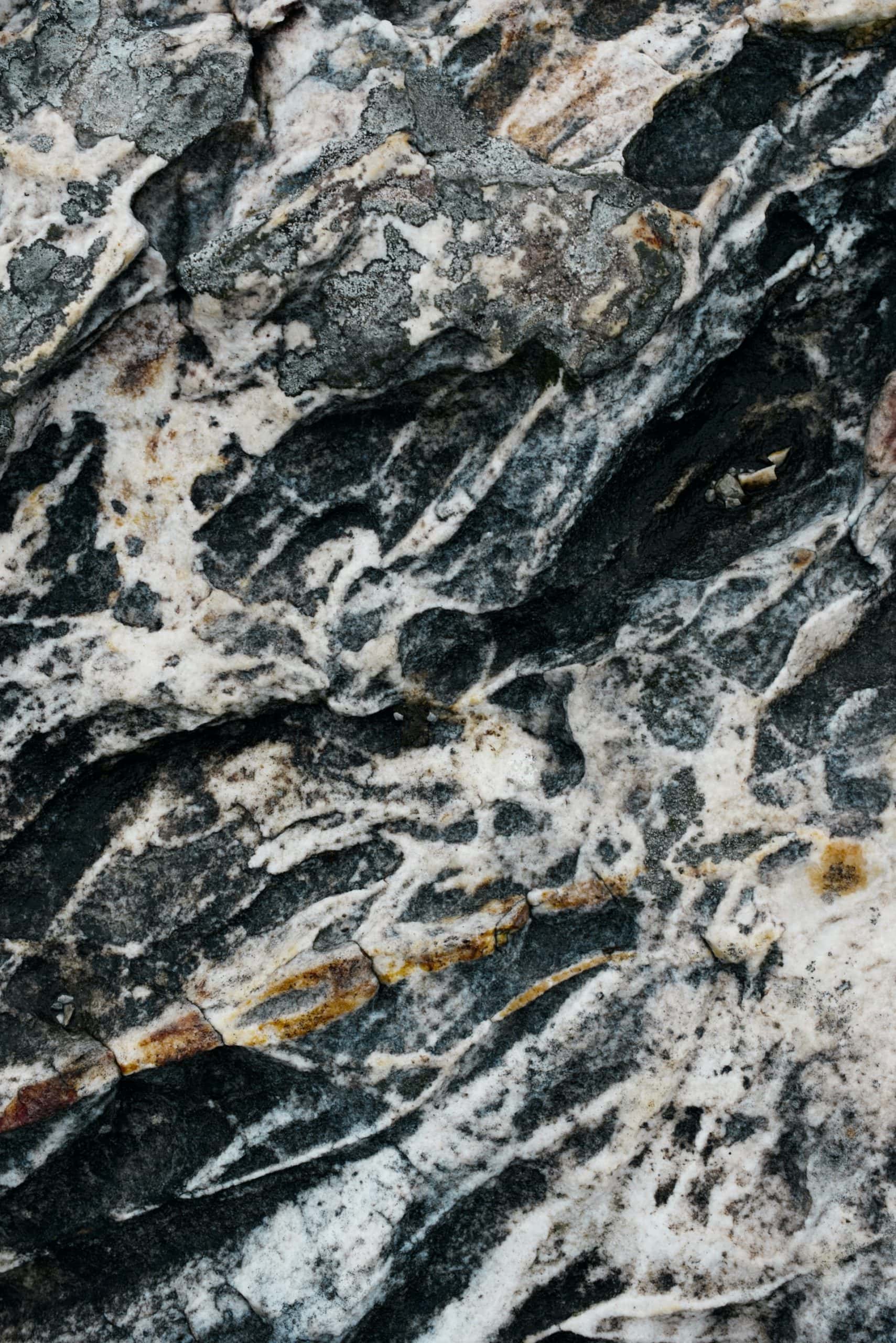 black and white granite