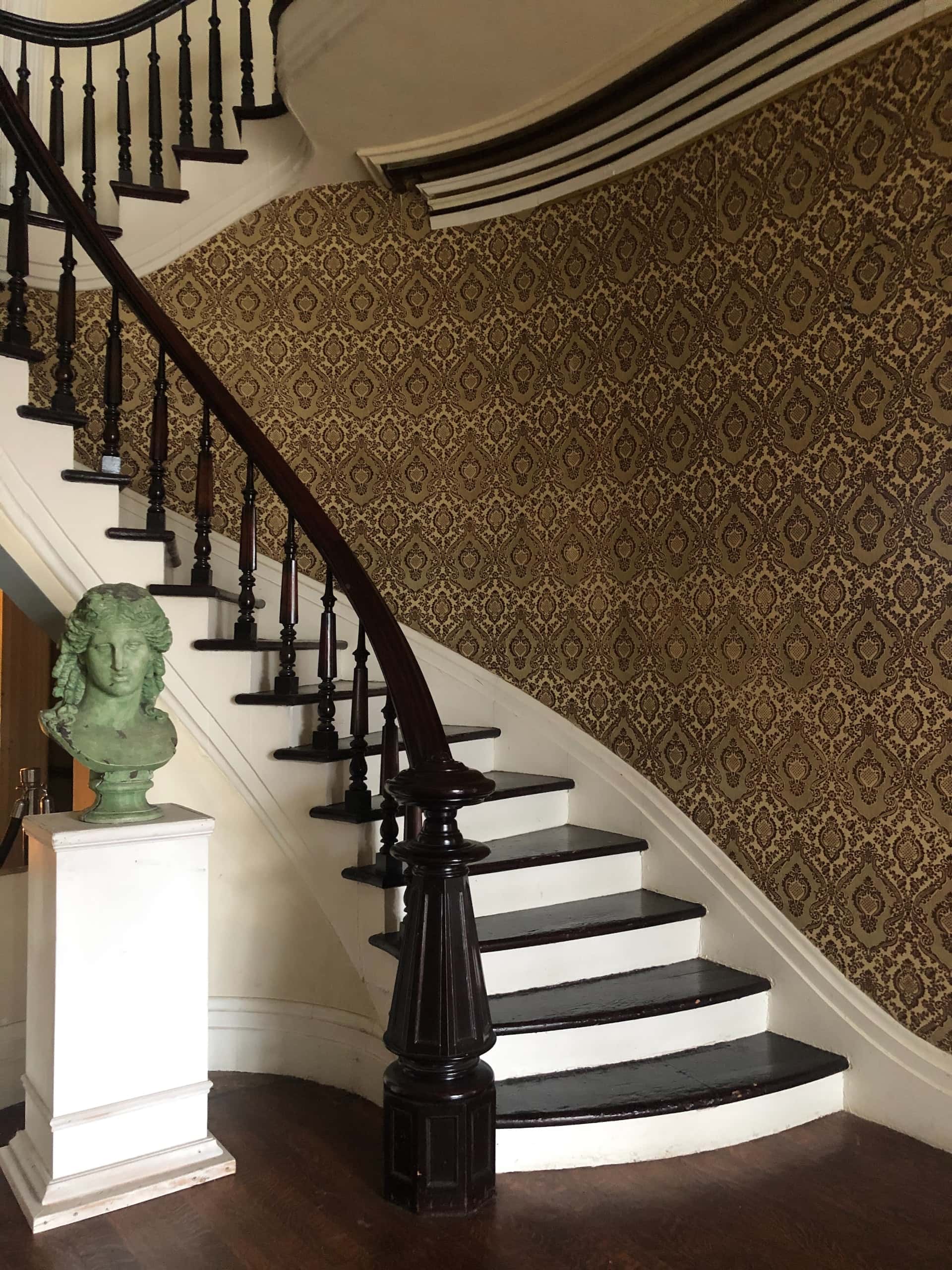 black and white staircase design