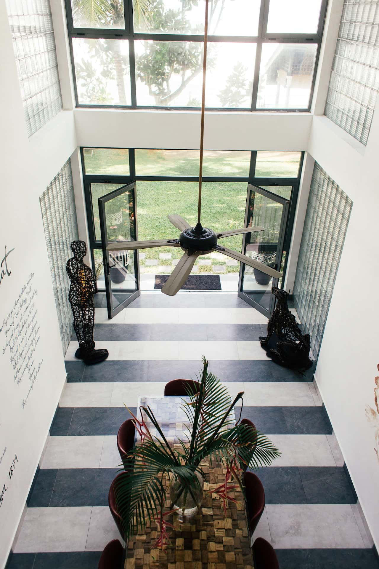 black steel french doors