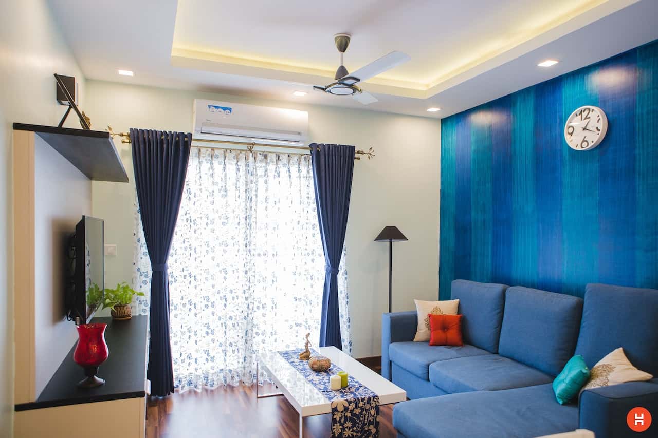 blend light and dark shades wall painting