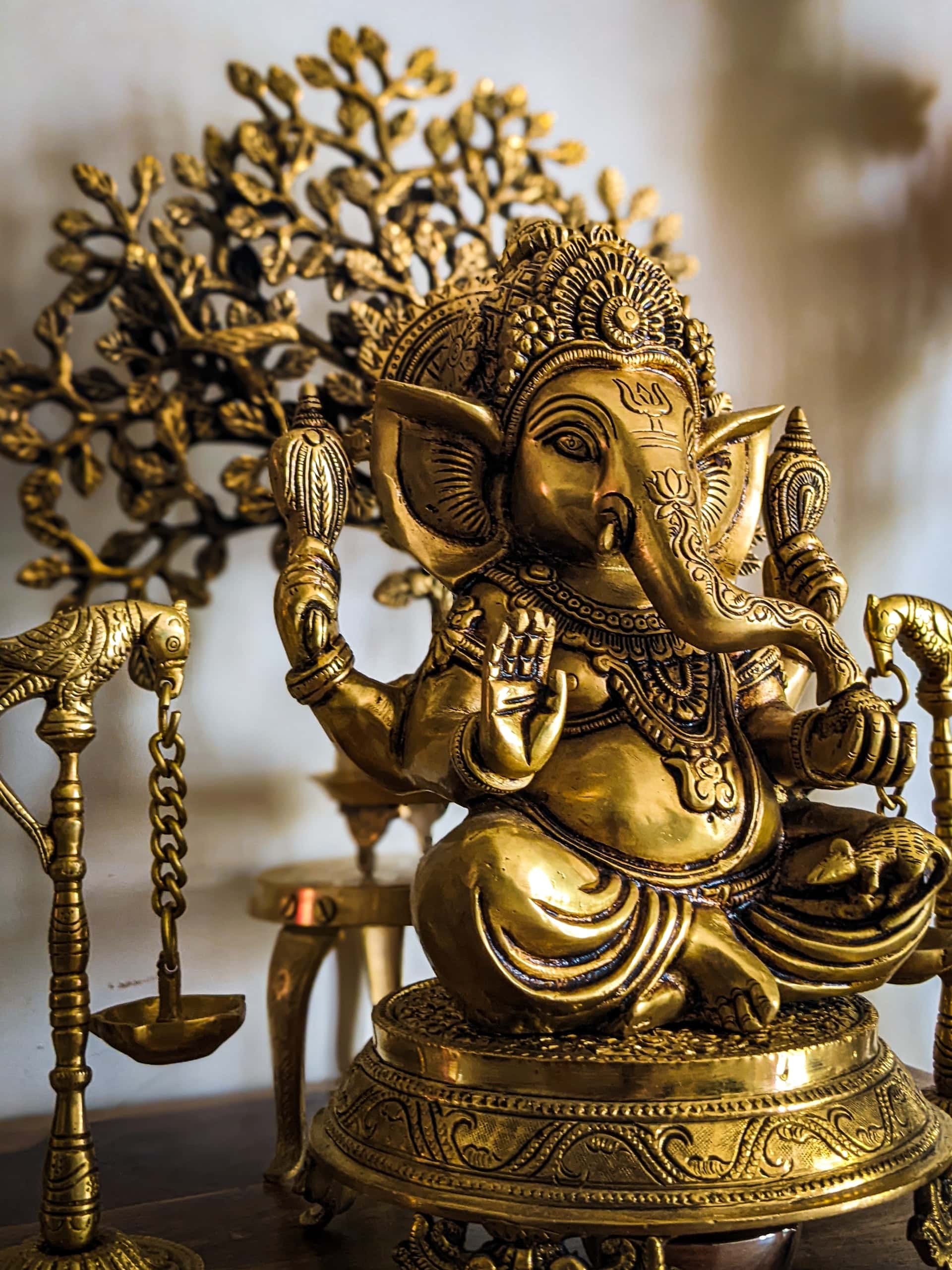 brass statues