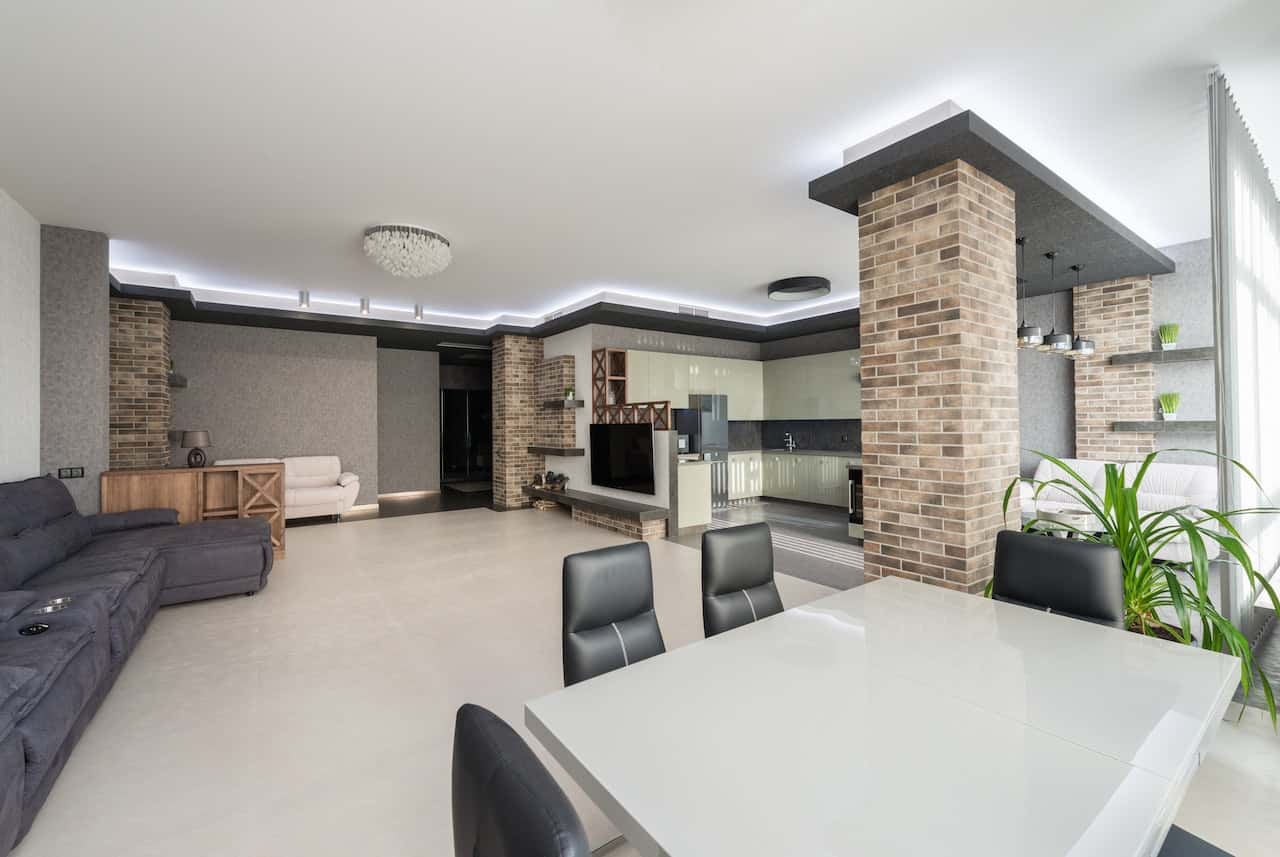brick pillar tile design