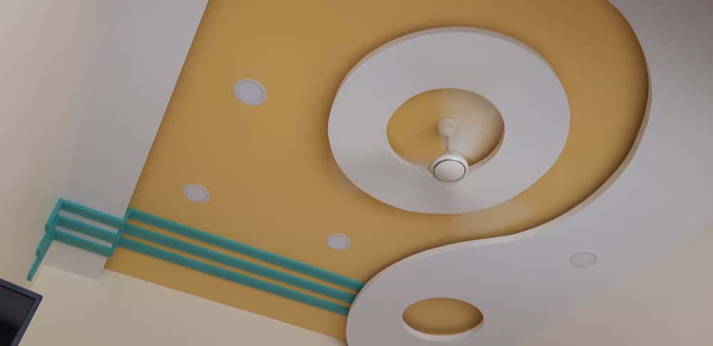 bright shades ceiling colour