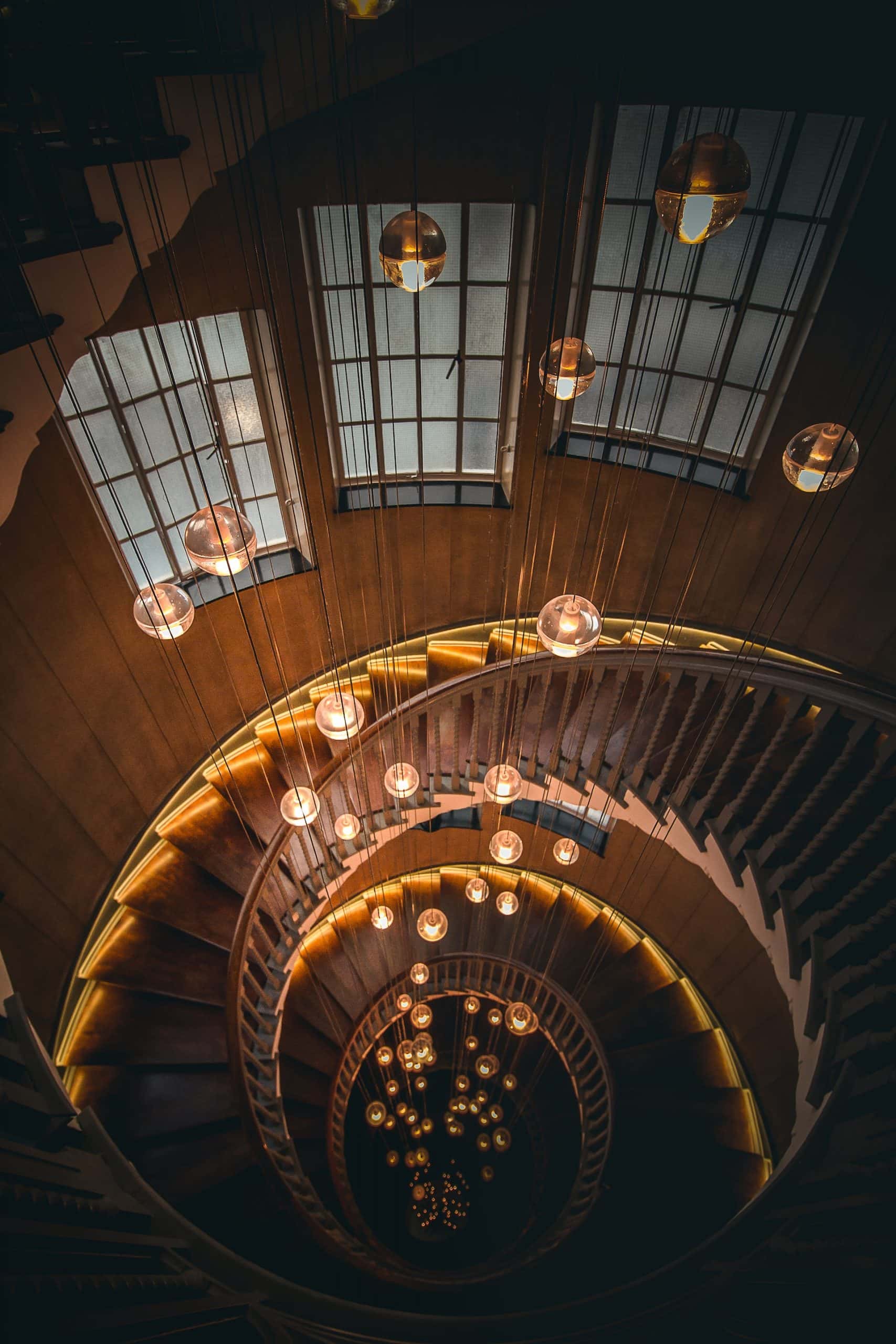 ceiling-hanging lights