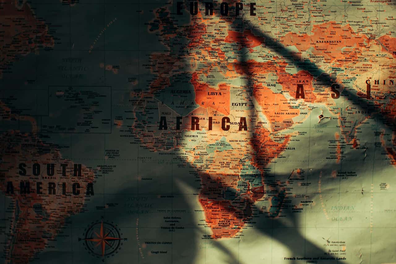classic world map