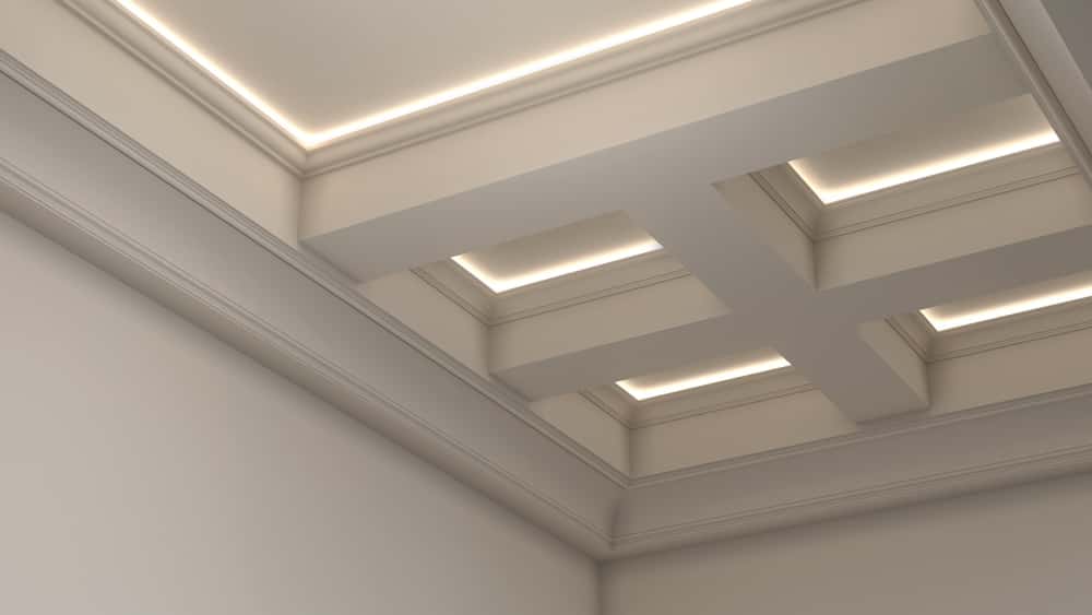 coffered wooden false ceilings