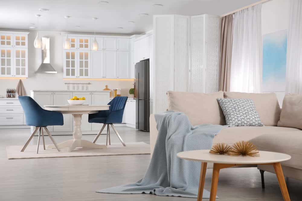 compact small villa interior