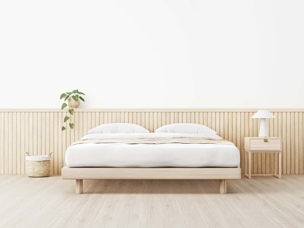 contemporary slat headboard