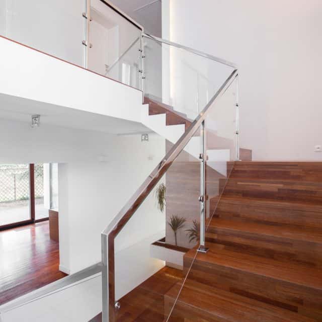 12 Glass Railing Designs for Stairs in Modern Indian Homes