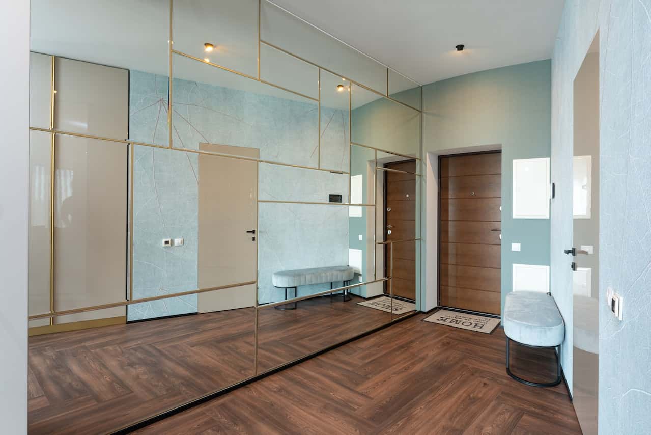 customized mirror wall paneling